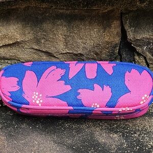 Vera Bradley Blue and Pink Glasses Case